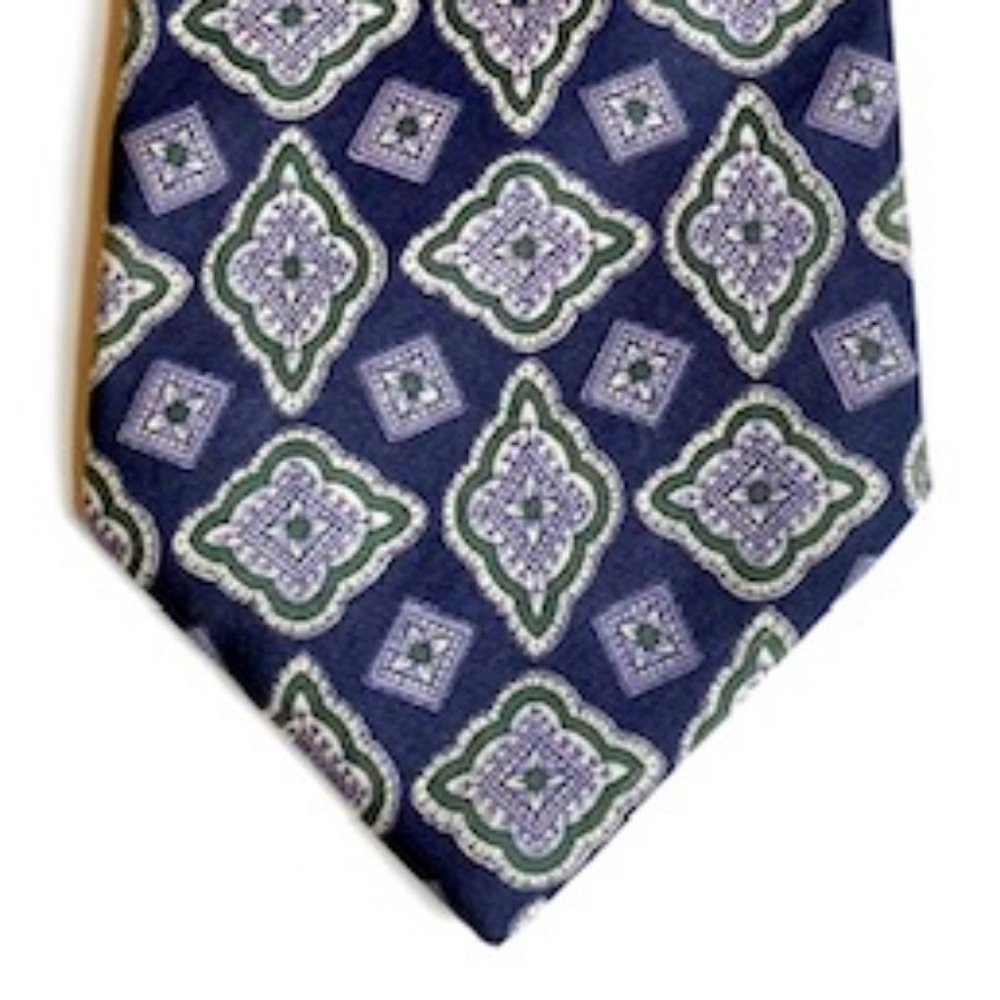 Jim Thompson 100% Thai Silk Blue Necktie
